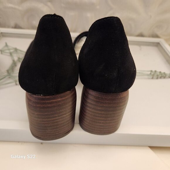 NWT Sbicca Volin Mule Black Teardrop Stacked Heel Suede Leather. Various - Picture 10 of 14